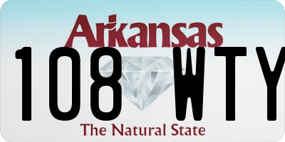 AR license plate 108WTY