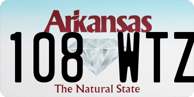 AR license plate 108WTZ