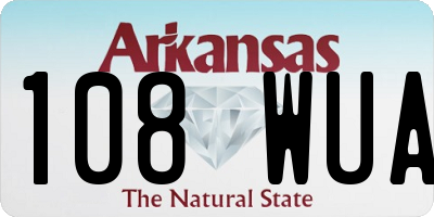 AR license plate 108WUA