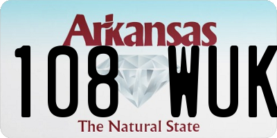 AR license plate 108WUK