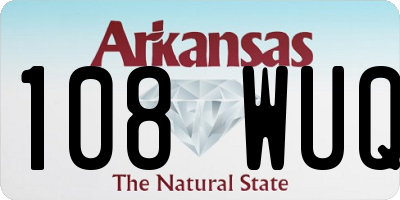 AR license plate 108WUQ