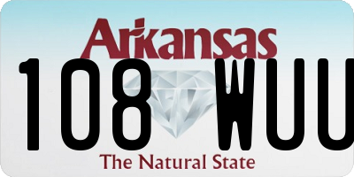 AR license plate 108WUU