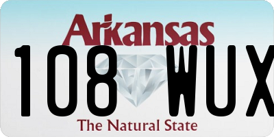 AR license plate 108WUX