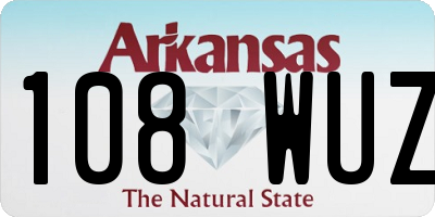 AR license plate 108WUZ