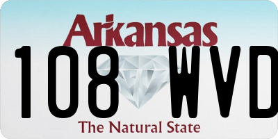 AR license plate 108WVD