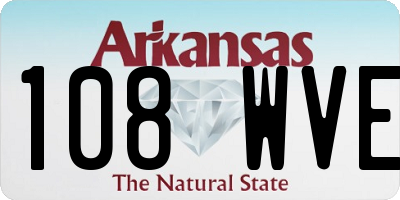 AR license plate 108WVE