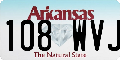 AR license plate 108WVJ