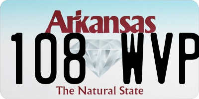 AR license plate 108WVP