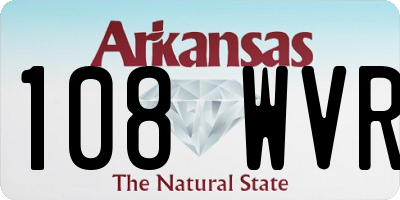 AR license plate 108WVR