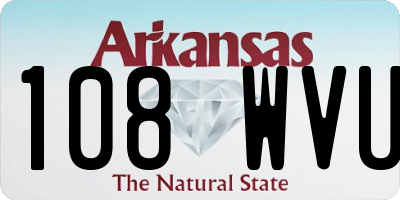AR license plate 108WVU