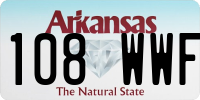 AR license plate 108WWF