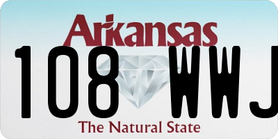 AR license plate 108WWJ