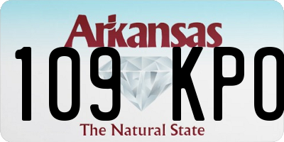 AR license plate 109KPO