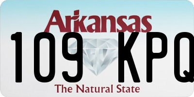 AR license plate 109KPQ