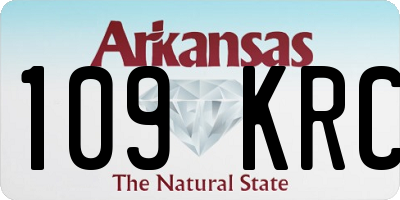 AR license plate 109KRC