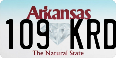 AR license plate 109KRD