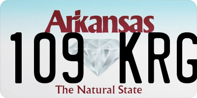 AR license plate 109KRG