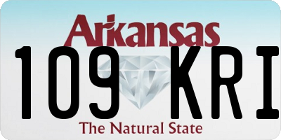 AR license plate 109KRI