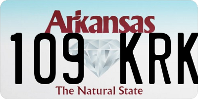 AR license plate 109KRK