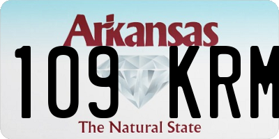 AR license plate 109KRM