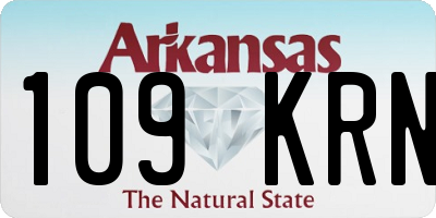 AR license plate 109KRN