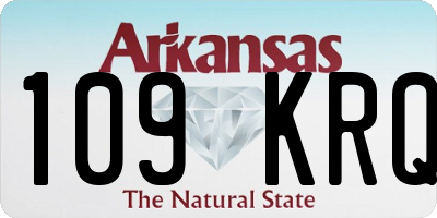 AR license plate 109KRQ