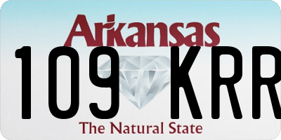 AR license plate 109KRR
