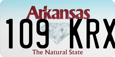 AR license plate 109KRX