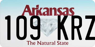 AR license plate 109KRZ