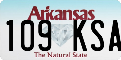 AR license plate 109KSA