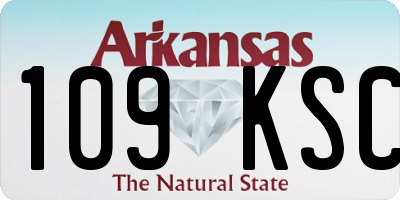 AR license plate 109KSC