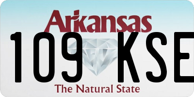 AR license plate 109KSE