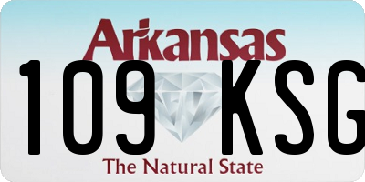 AR license plate 109KSG