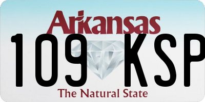 AR license plate 109KSP