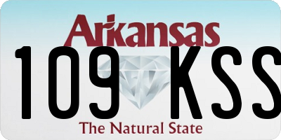 AR license plate 109KSS