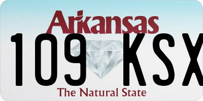 AR license plate 109KSX