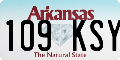 AR license plate 109KSY