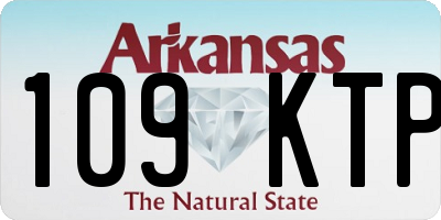 AR license plate 109KTP