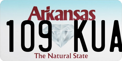 AR license plate 109KUA