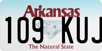 AR license plate 109KUJ