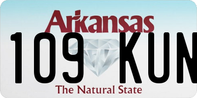 AR license plate 109KUN