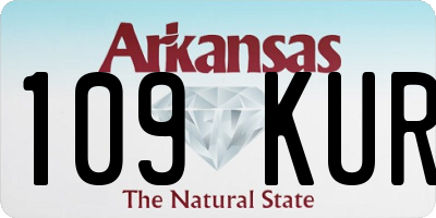 AR license plate 109KUR