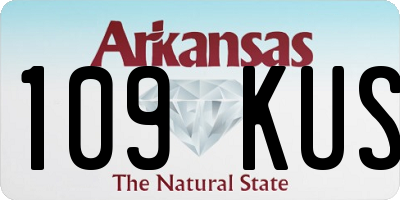 AR license plate 109KUS