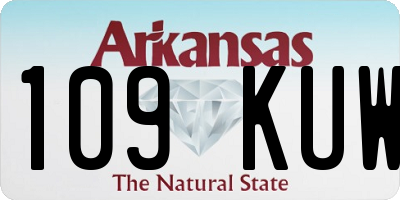 AR license plate 109KUW