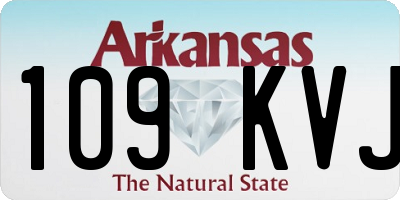AR license plate 109KVJ