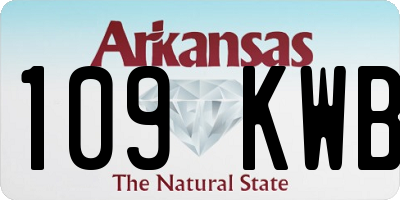 AR license plate 109KWB