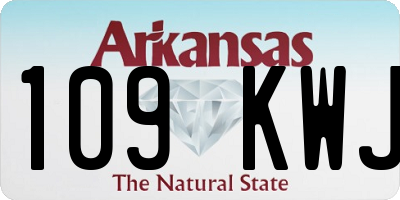AR license plate 109KWJ