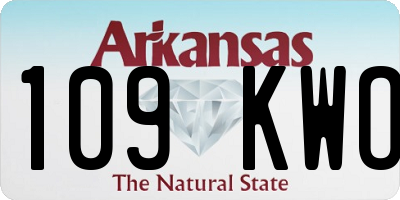 AR license plate 109KWO
