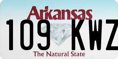 AR license plate 109KWZ