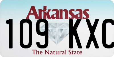 AR license plate 109KXC